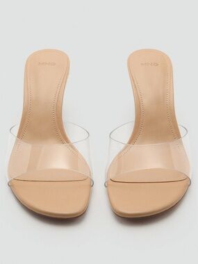 Mango VINYL WEDGE SANDALS